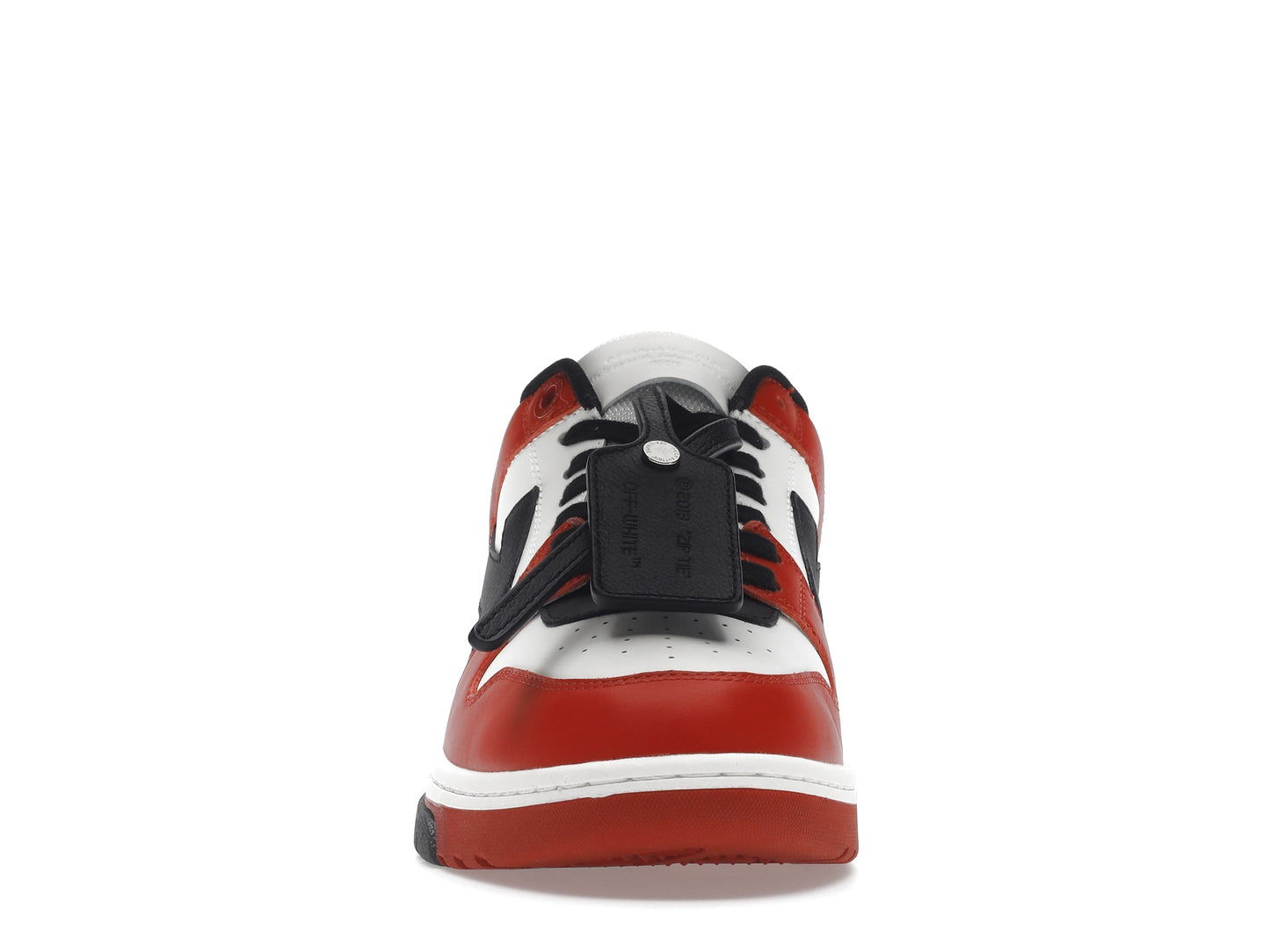 OFF-WHITE Out Of Office OOO Low Tops Black White Red