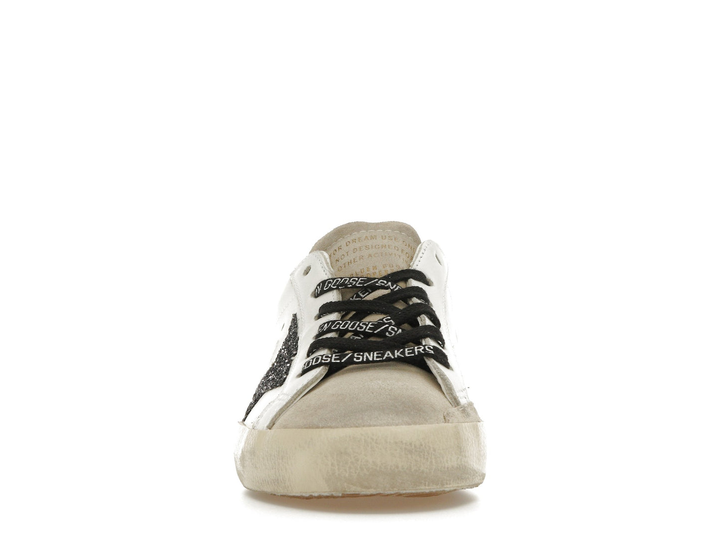 Golden Goose Super-Star White Silver Gold Glitter (Women's)