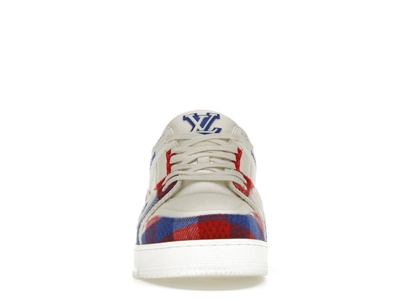 Louis Vuitton LV Trainer White Red Blue Damier
