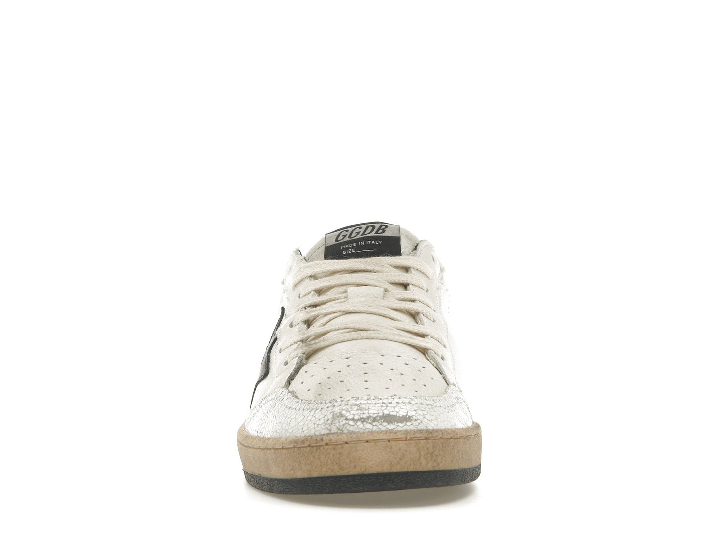 Golden Goose Ball-Star Low White Nappa Black Star