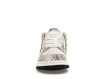 A Bathing Ape Sk8 Sta #1 Beige Snakeskin