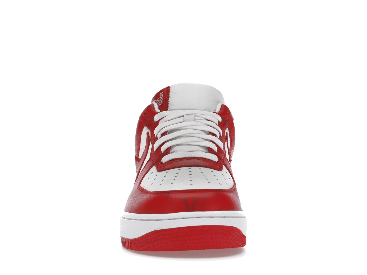 Louis Vuitton Nike Air Force 1 Low By Virgil Abloh White Red