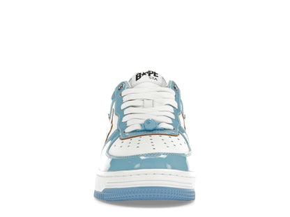 A Bathing Ape Bape Sta Patent Leather Blue White