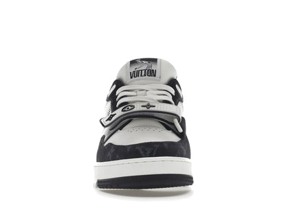 Louis Vuitton LV Trainer Velcro Strap Monogram Denim Black White