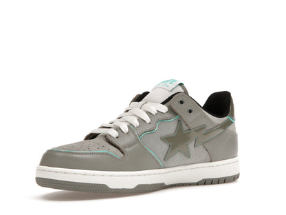 A Bathing Ape Bape SK8 Sta Grey Turquoise