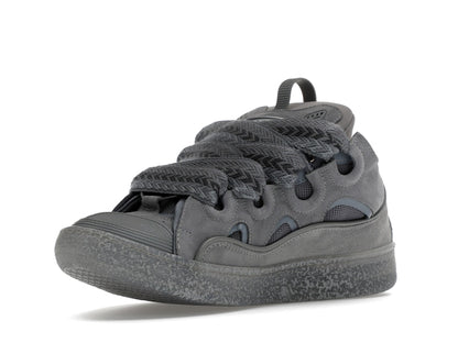 Lanvin Leather Curb Speckled Effect Light Grey