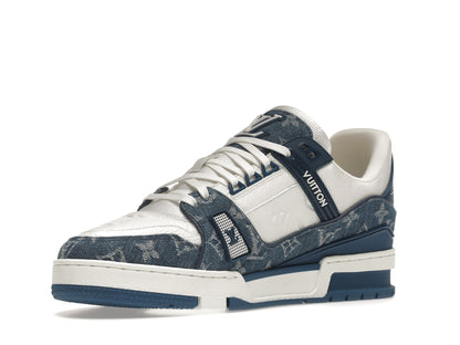 Louis Vuitton LV Trainer Monogram Denim White Blue