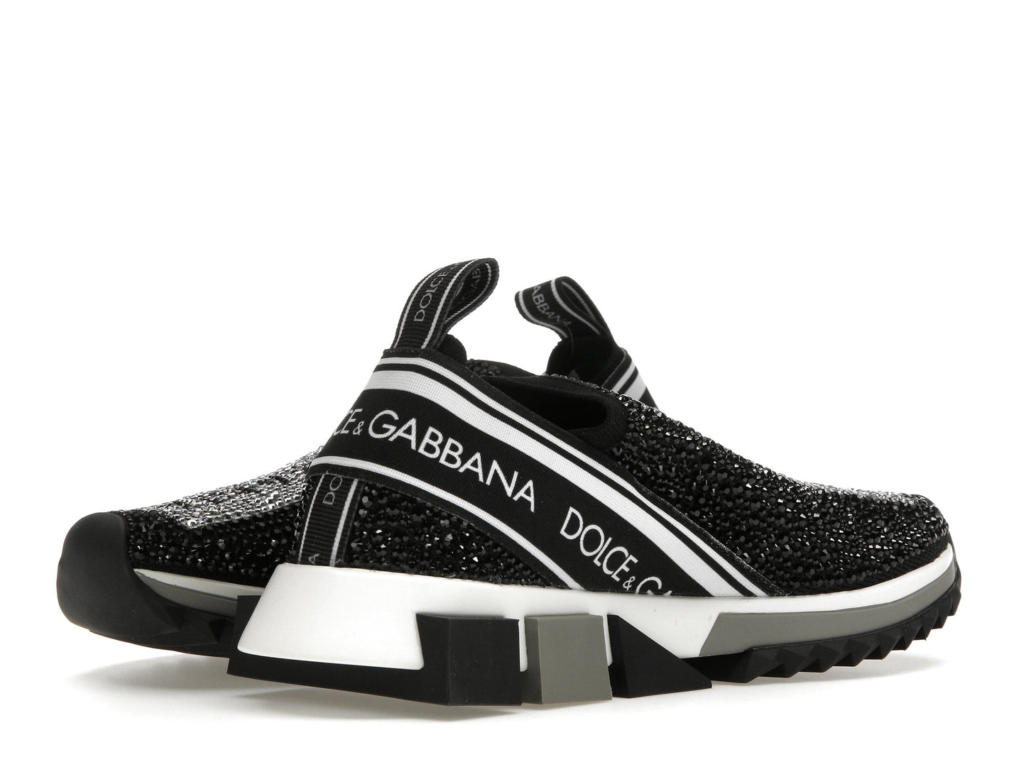 Dolce & Gabbana Sorrento Slip On Black Crystal