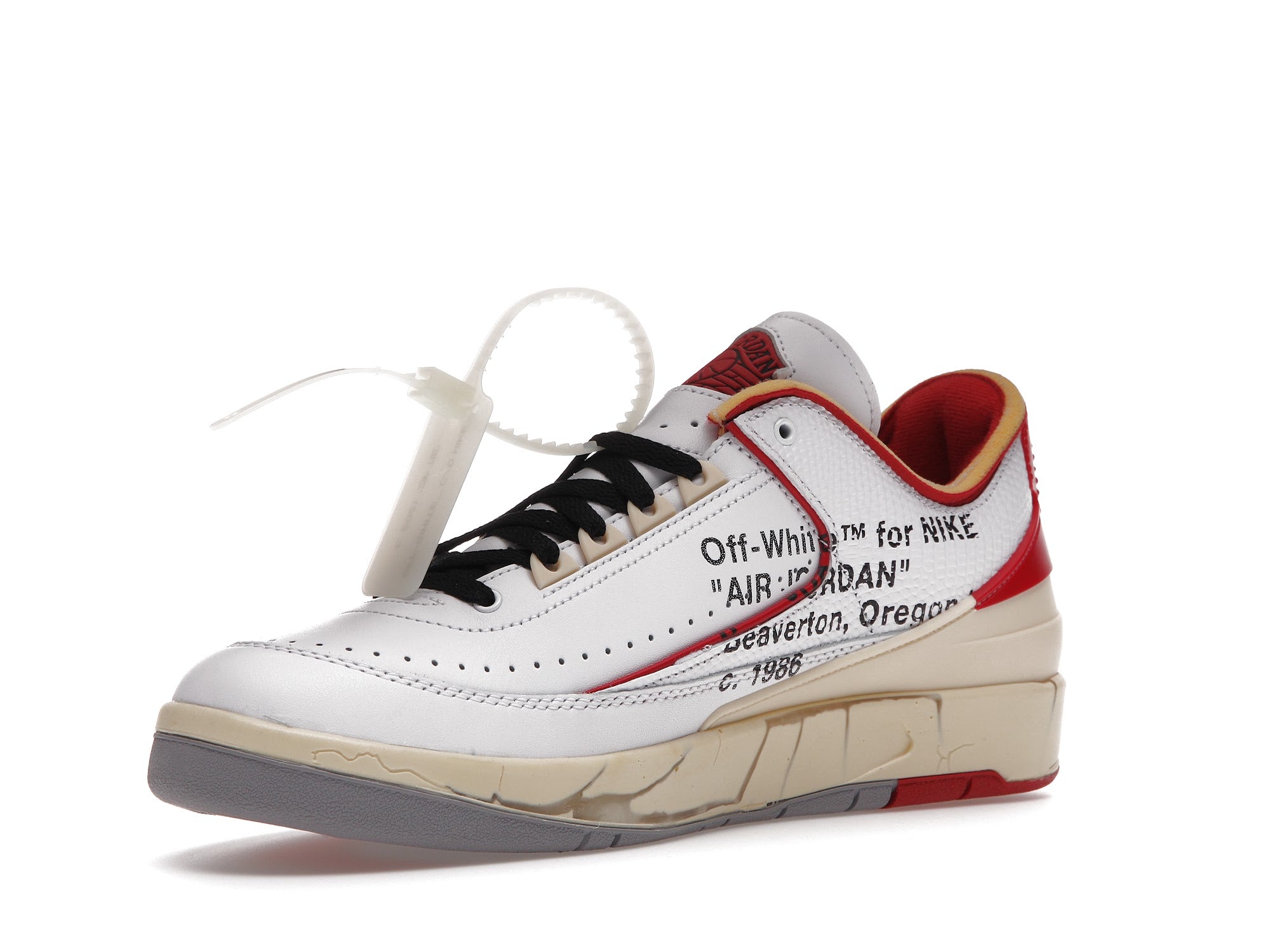 Jordan 2 Retro Low SP Off-White White Red – Sneaker Store Co