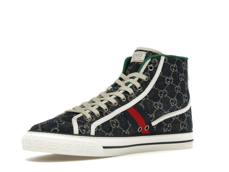 Gucci Tennis 1977 High Top Sneaker Blue