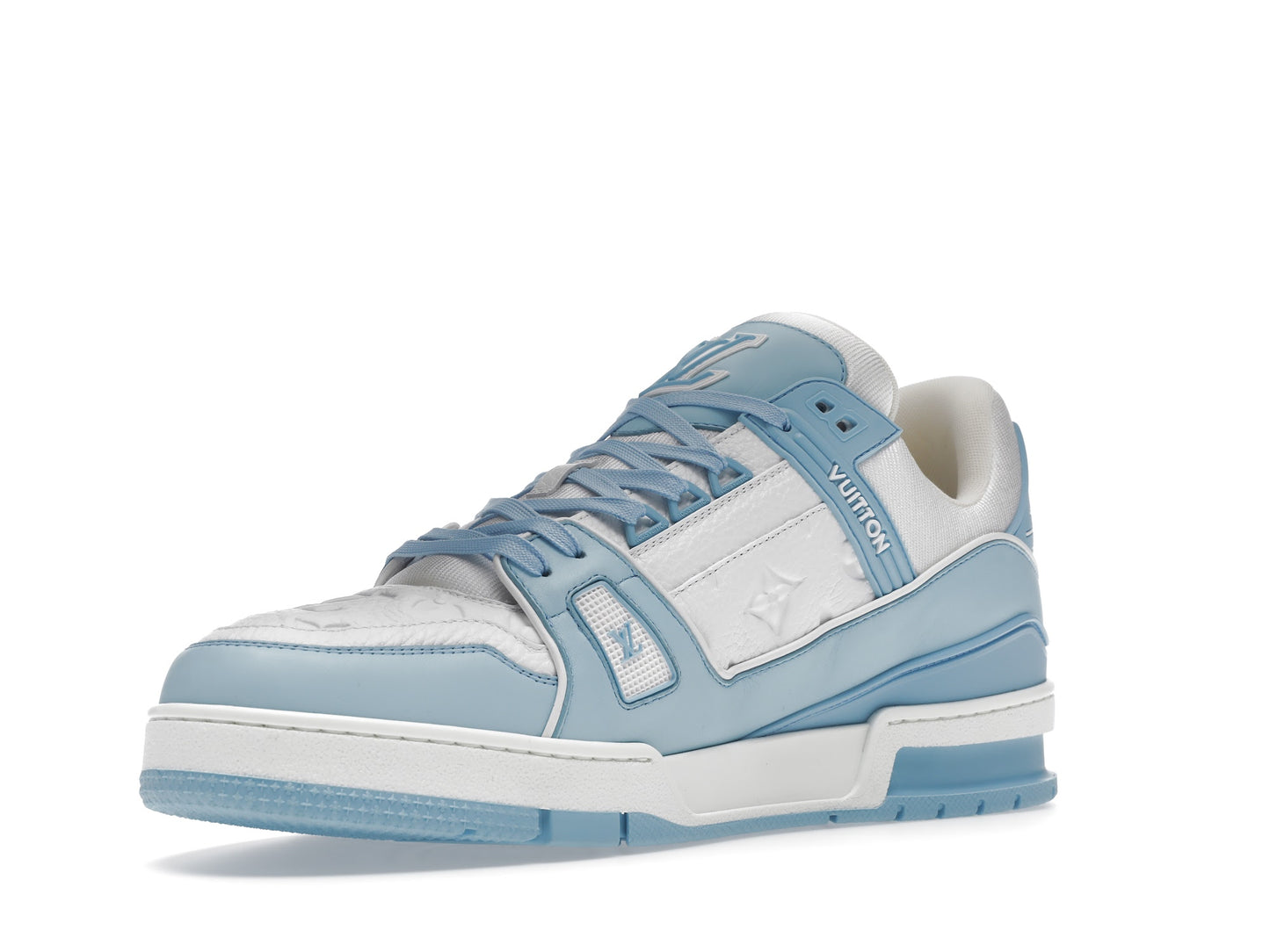 Louis Vuitton Trainer Low Blanc Bleu Ciel 