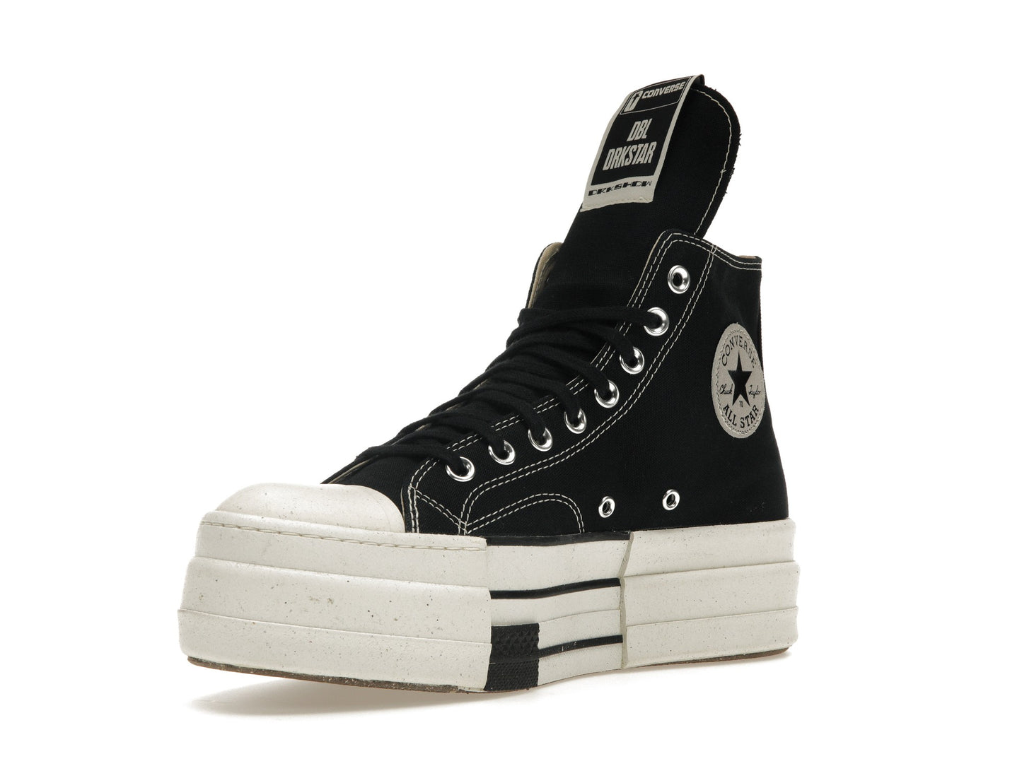 Converse DRKSHDW Chuck Taylor All Star DBL DRKSTAR Hi Rick Owens DRKSTAR Black