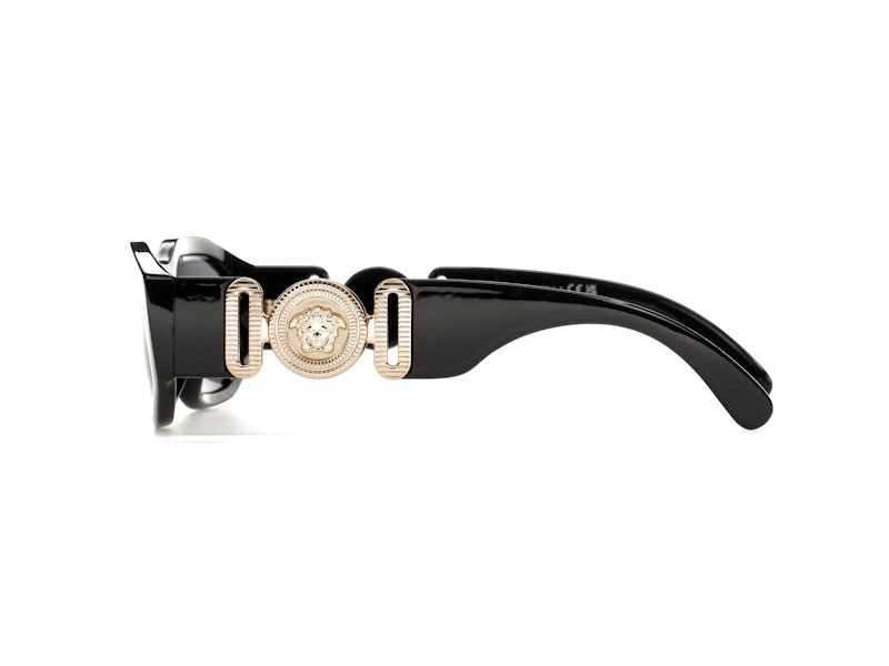 Versace Irregular Biggie Sunglasses Black/Black