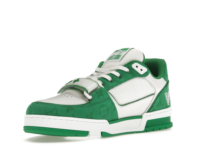 Louis Vuitton Trainer Green Monogram Denim