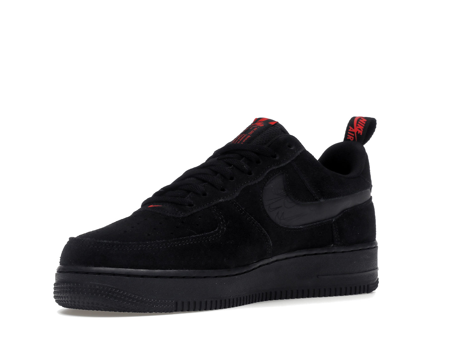 Nike Air Force 1 Low Multi-Swoosh Black Crimson