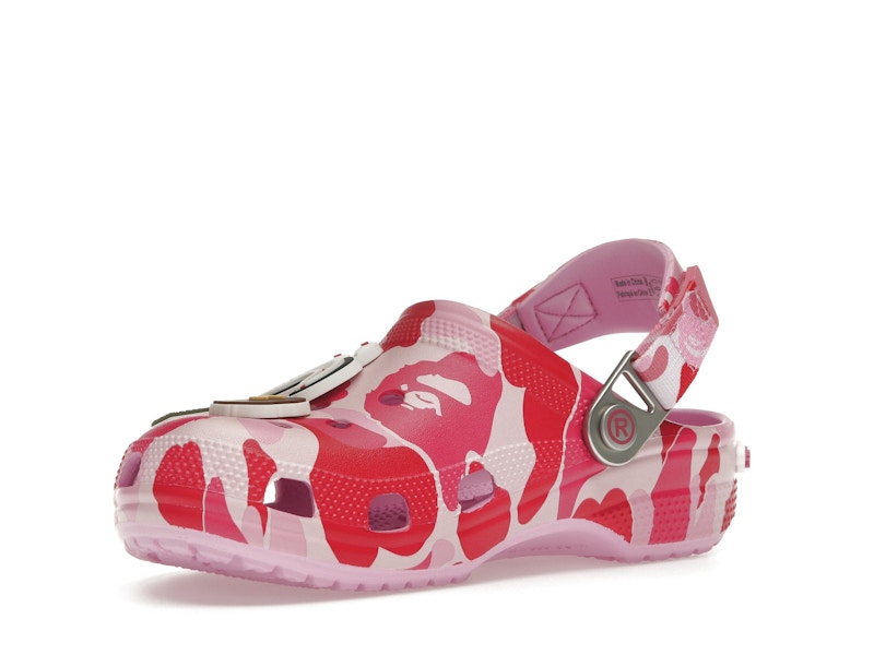 Crocs Classic Clog A Bathing Ape ABC Camo Pink