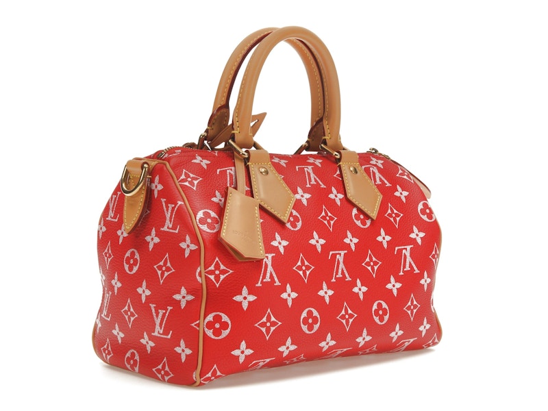 Louis Vuitton Speedy P9 Bandoulière 25 Monogram Leather Red