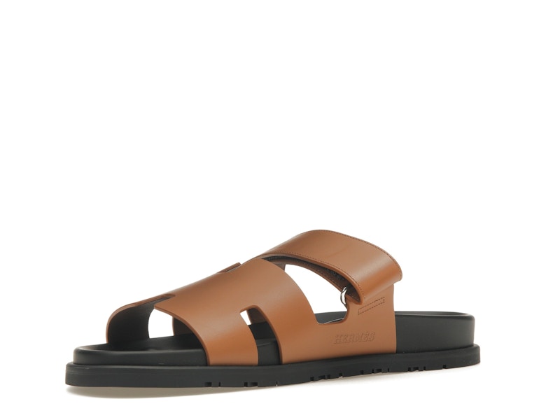 Hermes Chypre Sandal Naturel Black Smooth Calfskin Leather