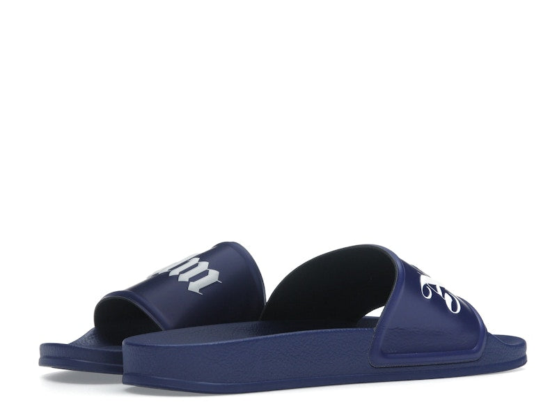 Palm Angels Pool Slides Dark Blue White SS23