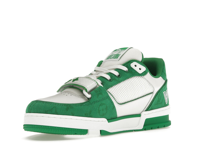 Louis Vuitton Trainer Green Monogram Denim