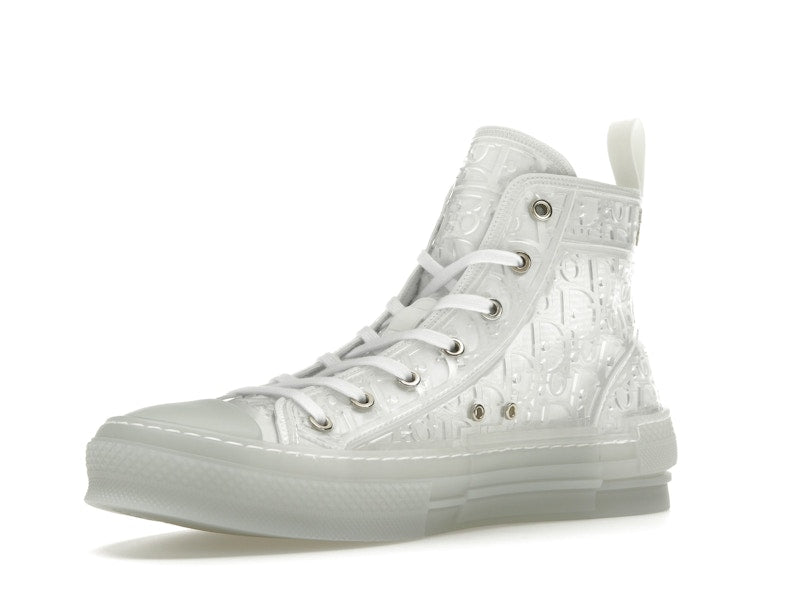 Dior B23 High Top White Raised Oblique