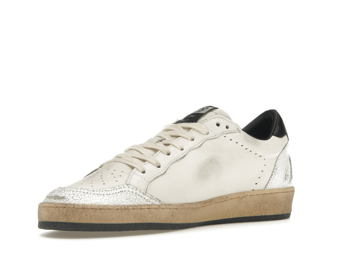 Golden Goose Ball-Star Low White Nappa Black Star