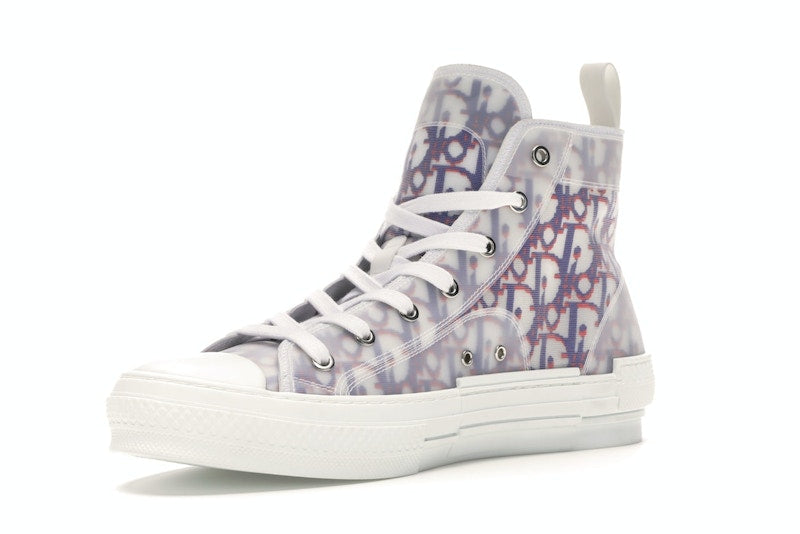 Dior B23 High Top Red Blue Oblique