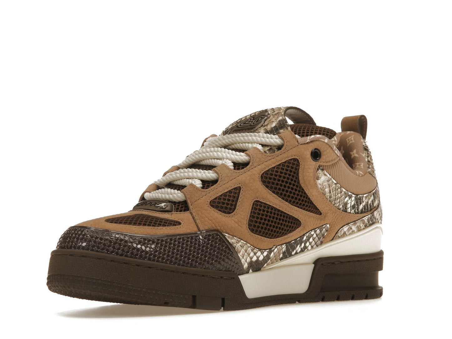 Louis Vuitton Skate Sneaker Brown Snakeskin