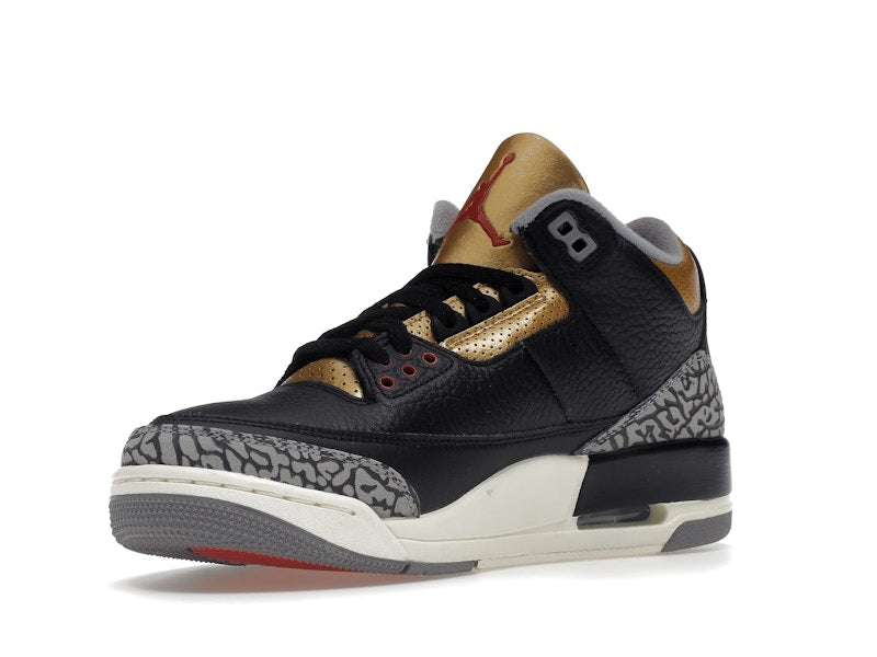 Jordan 3 Retro Black Cement Gold