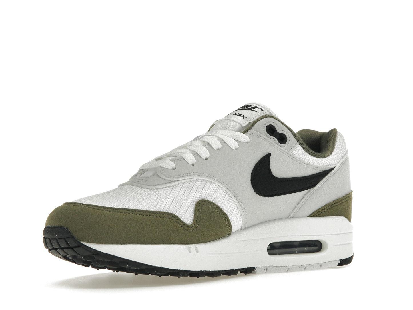 Nike Air Max 1 White Black Medium Olive