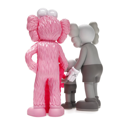 KAWS Family Vinyl Figures Grey/Pink