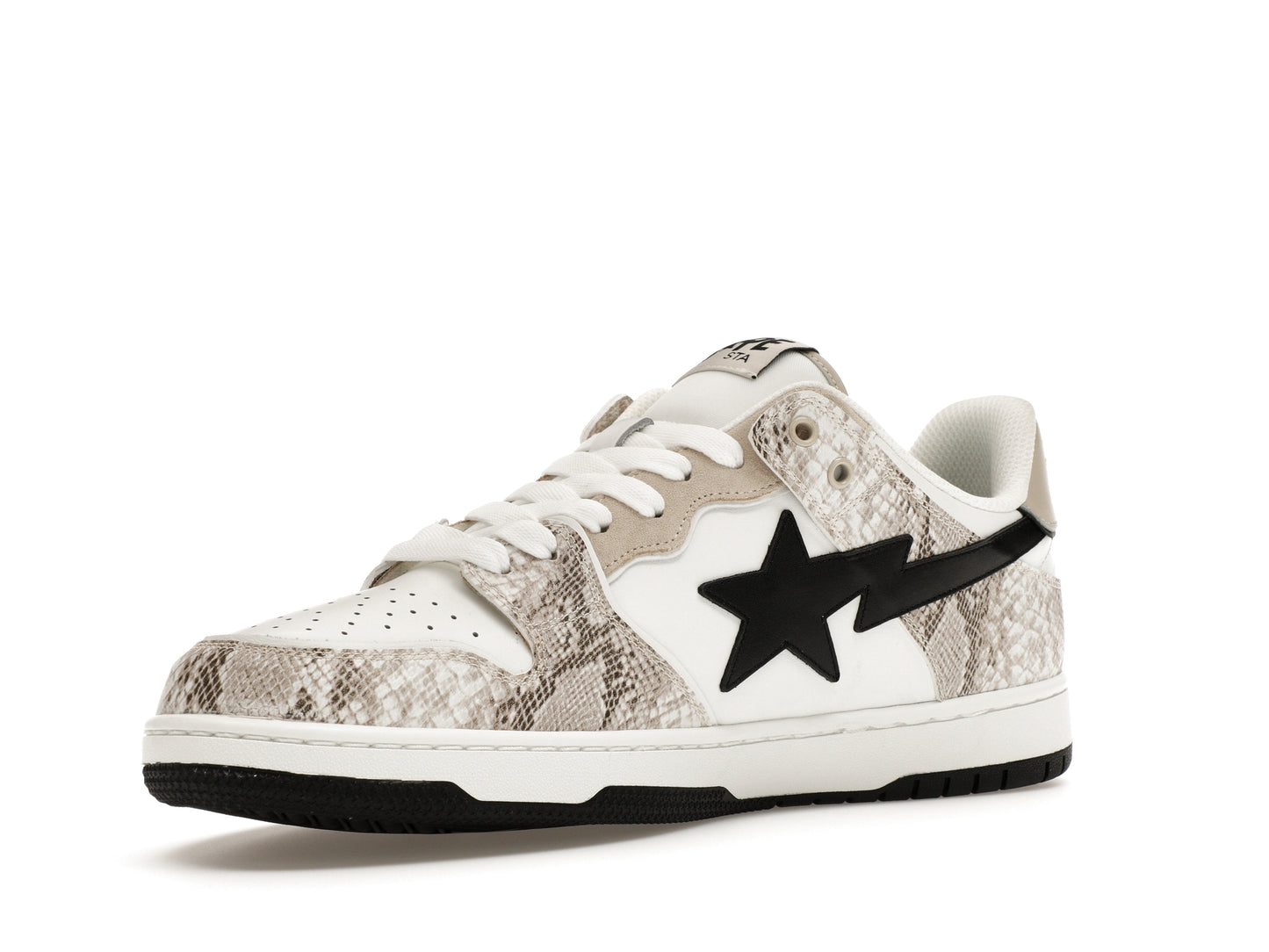 A Bathing Ape Sk8 Sta #1 Beige Snakeskin