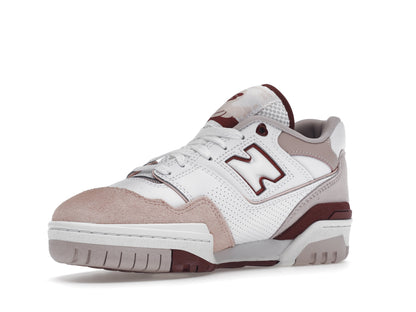 New Balance 550 White Scarlet