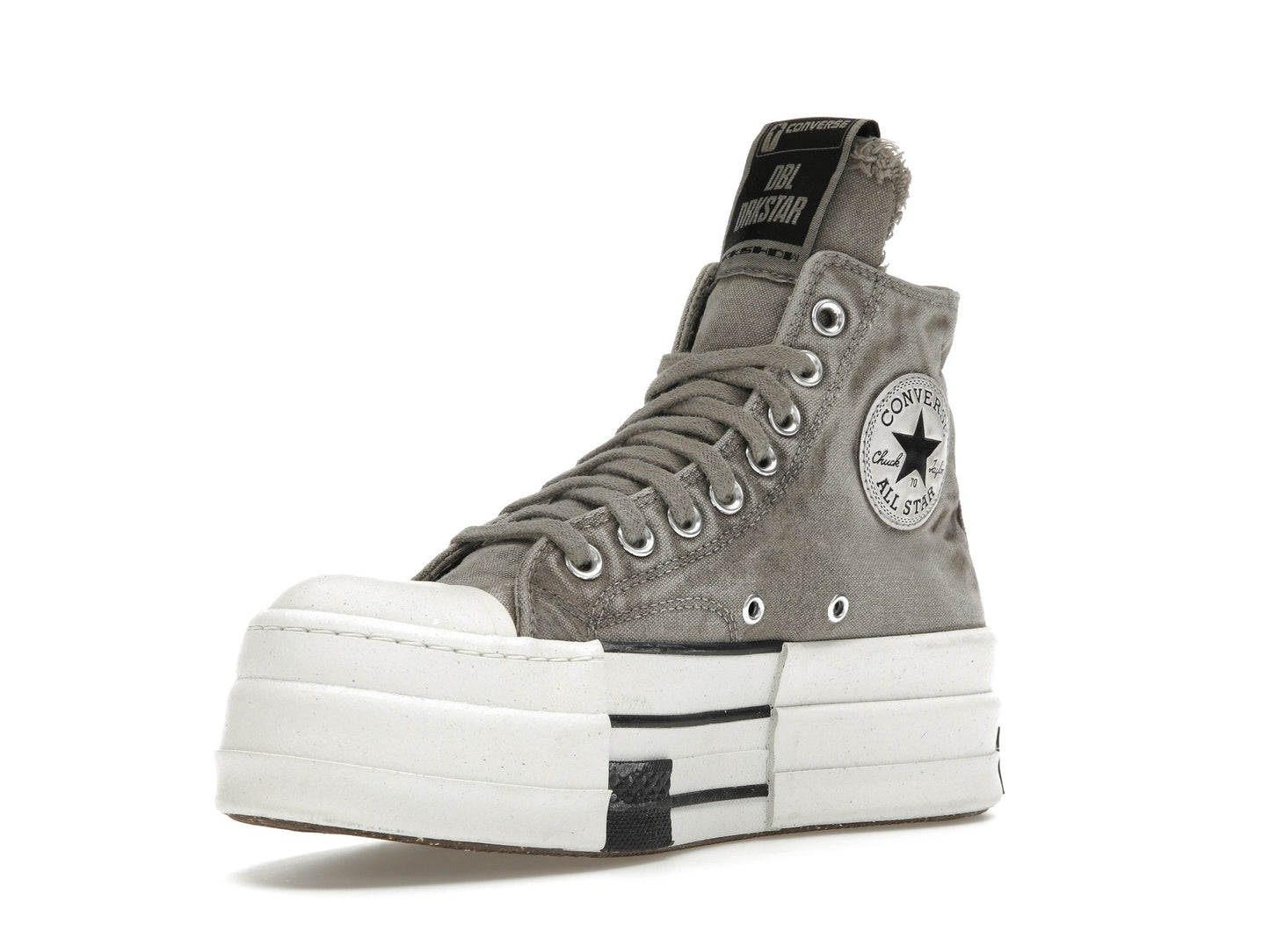 Converse DBL DRKSTAR Chuck Taylor All Star 70 Hi Rick Owens DRKSHDW Overdye Concrete