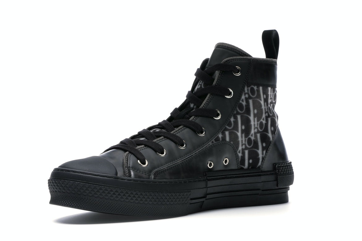 Dior B23 High Top Canvas Oblique Black