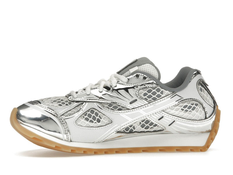 Bottega Veneta Orbit Silver White