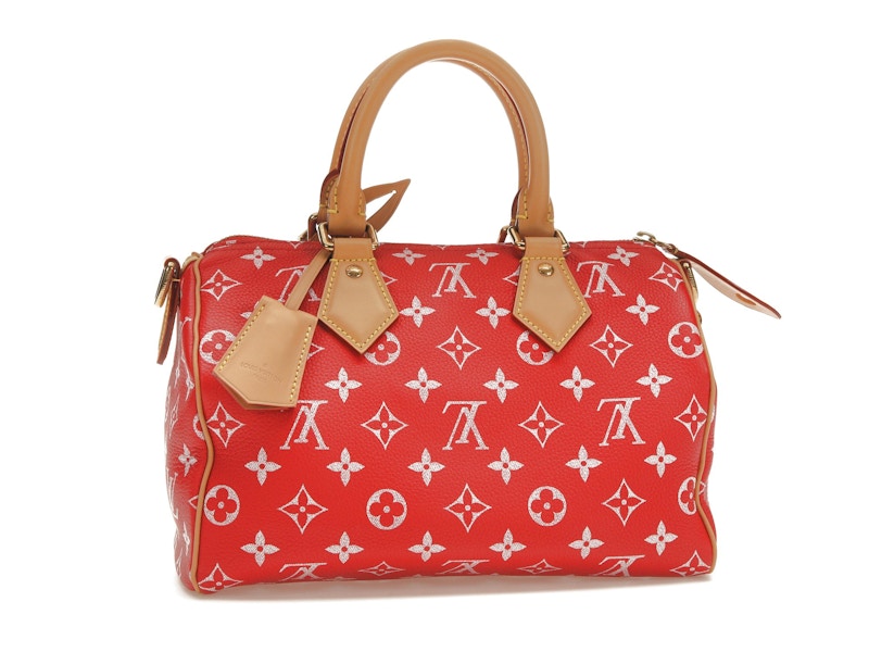 Louis Vuitton Speedy P9 Bandoulière 25 Monogram Leather Red