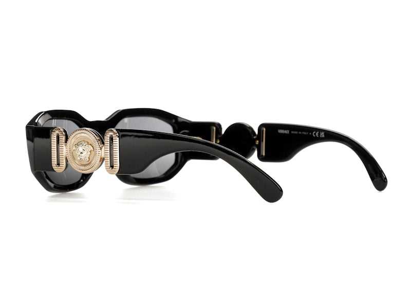Versace Irregular Biggie Sunglasses Black/Black