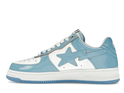 A Bathing Ape Bape Sta Patent Leather Blue White