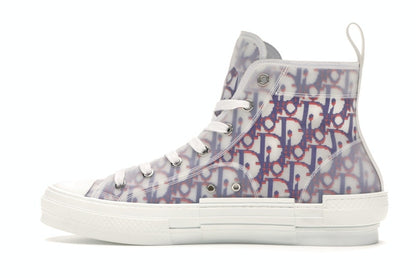 Dior B23 High Top Red Blue Oblique