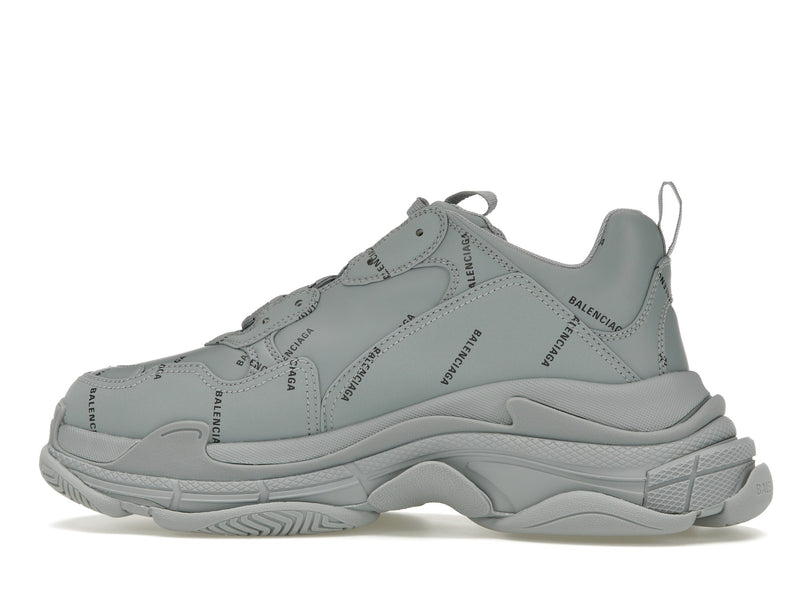 Balenciaga Triple S AllOver Logo Grey Black