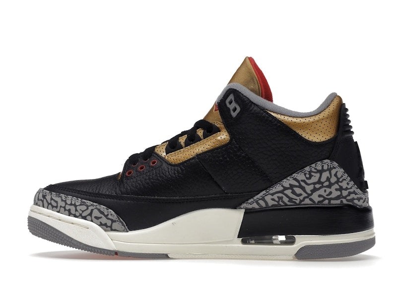 Jordan 3 Retro Black Cement Gold