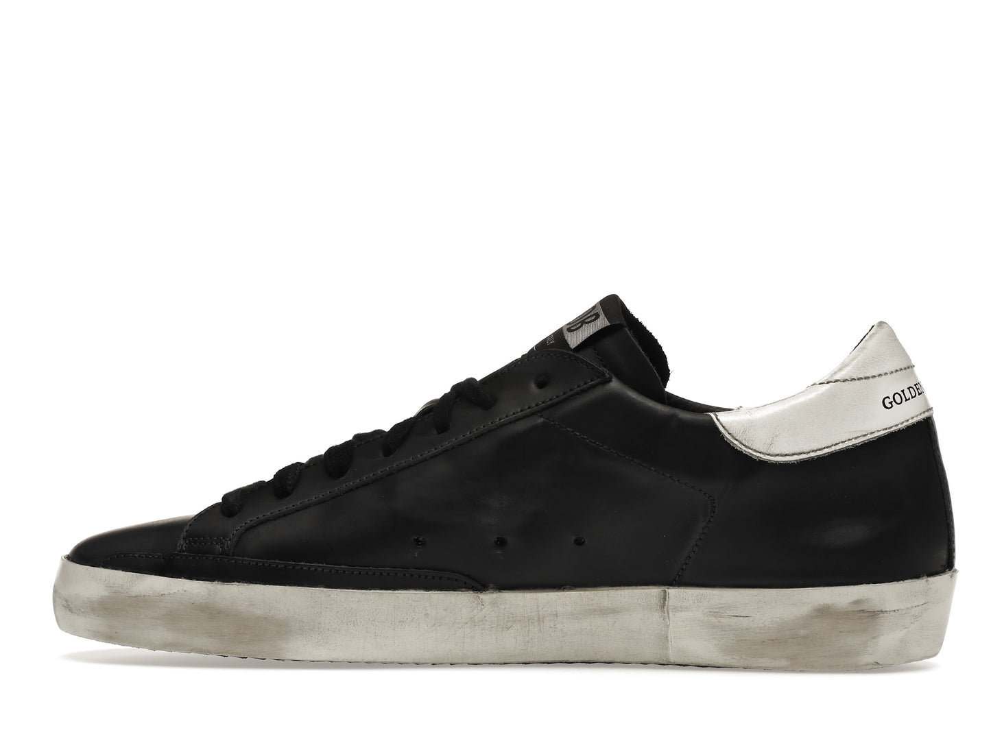 Golden Goose Super-Star Black White Leather