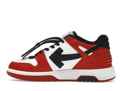 OFF-WHITE Out Of Office OOO Low Tops Black White Red