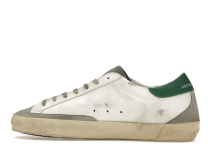 Golden Goose Super-Star Blanc Argent Vert