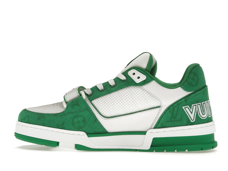 Louis Vuitton Trainer Green Monogram Denim