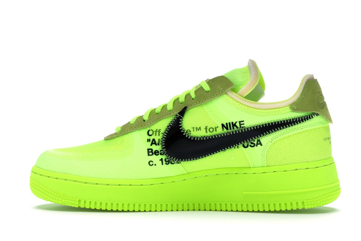 Off white x nike air force volt best sale