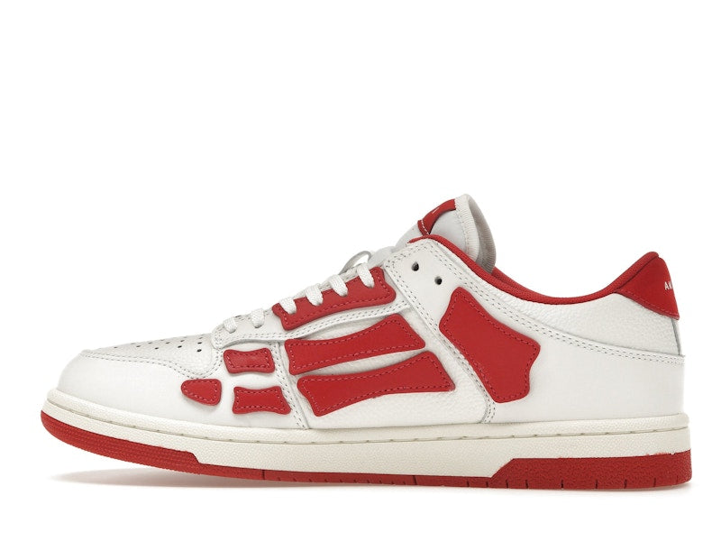 AMIRI Skel Top Low Blanc Rouge 