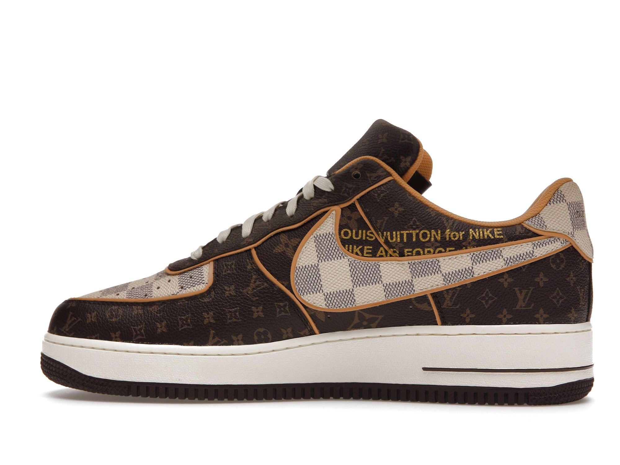 Nike Air Force 1 Low Louis Vuitton Monogram Brown Damier Azur Sneaker Store Co