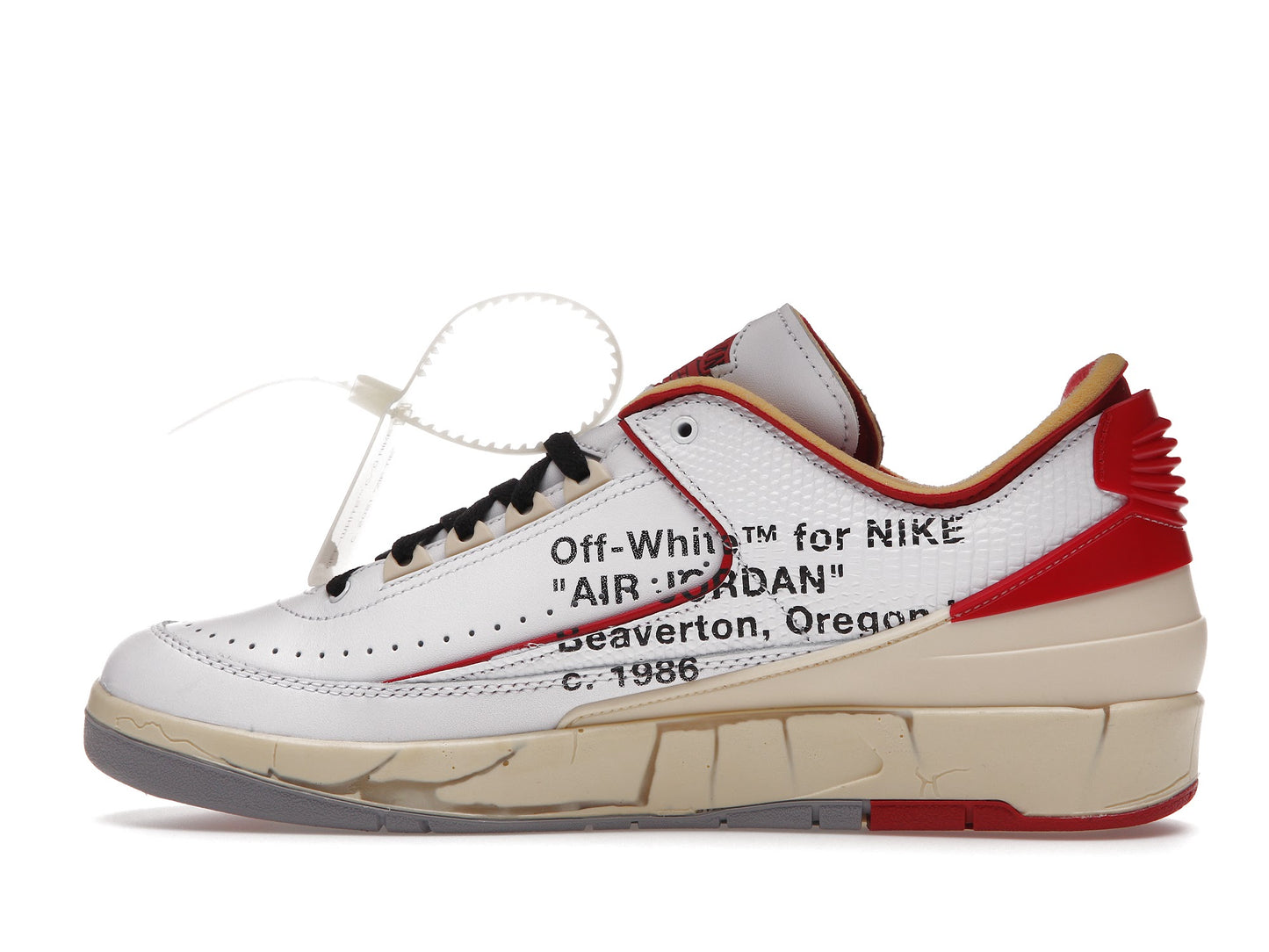 Jordan 2 Retro Low SP Off-White White Red